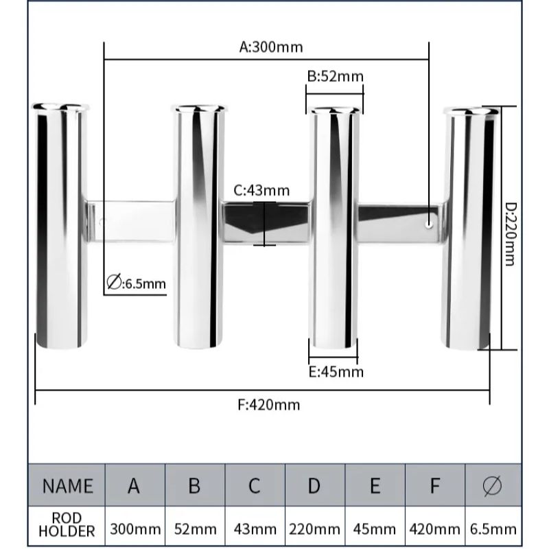 Stainless Steel 4 Tubes Rod Ho - Fishing Equipment Cheap review and price